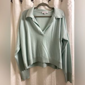 Cashmere collared Intermix Sweater